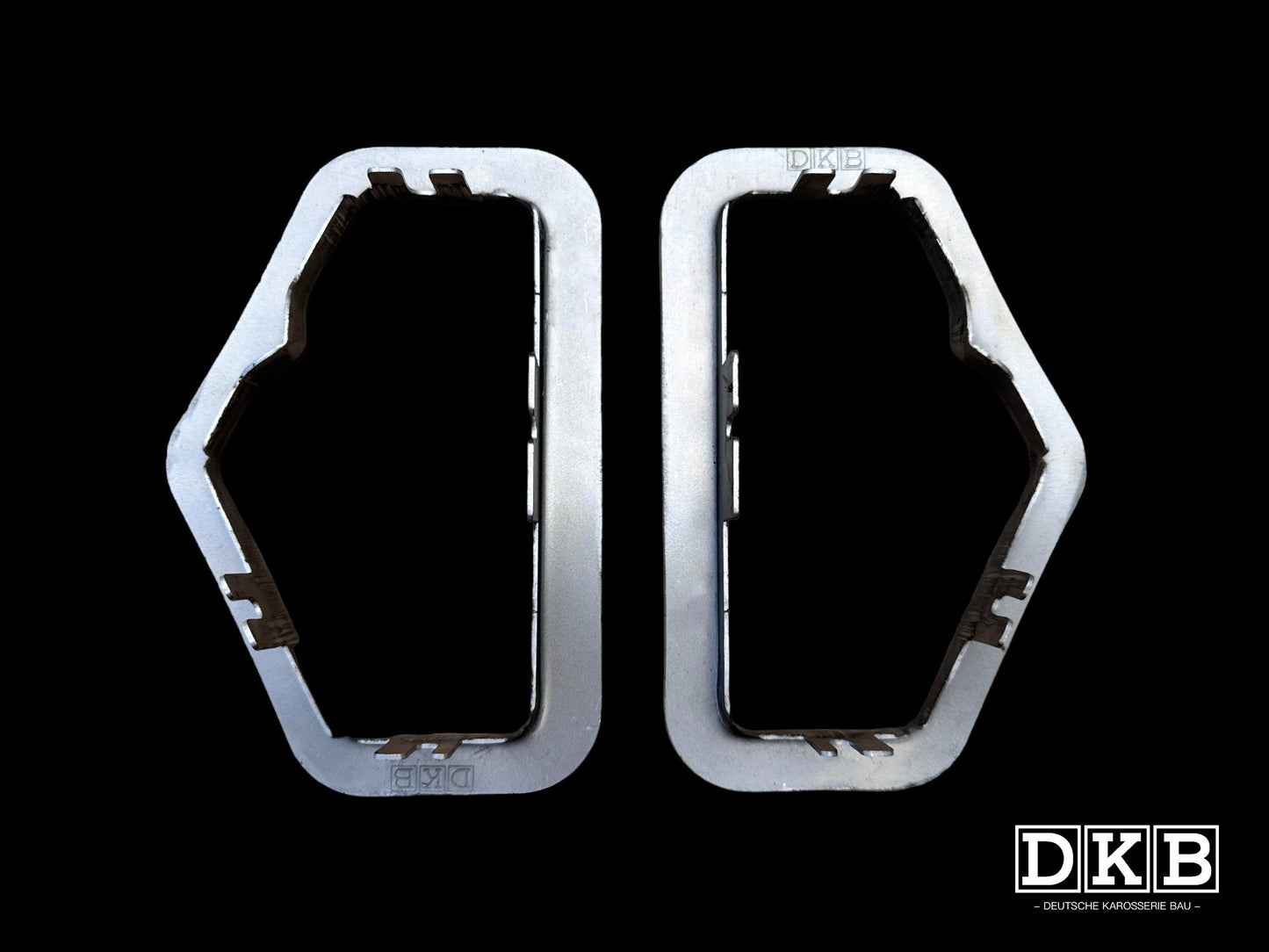 Crotch Cooler Inner Carpet Retaining Frames, Beetle, Split, 1951-52