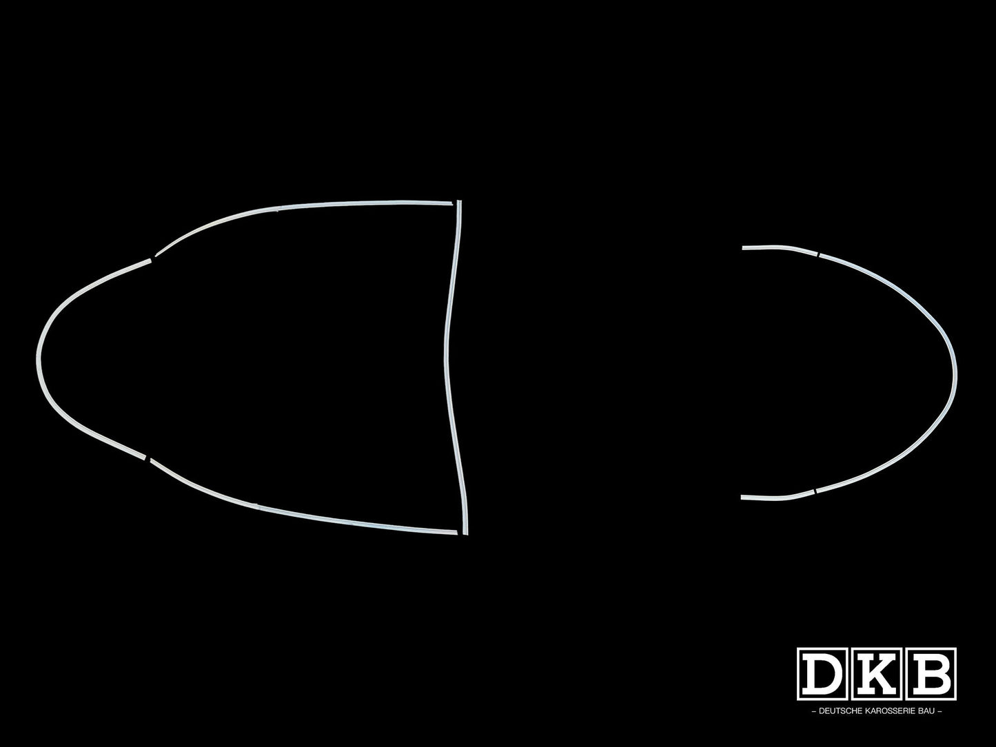 "J" Seal Channel Complete Car Kit, Beetle, up to 1967