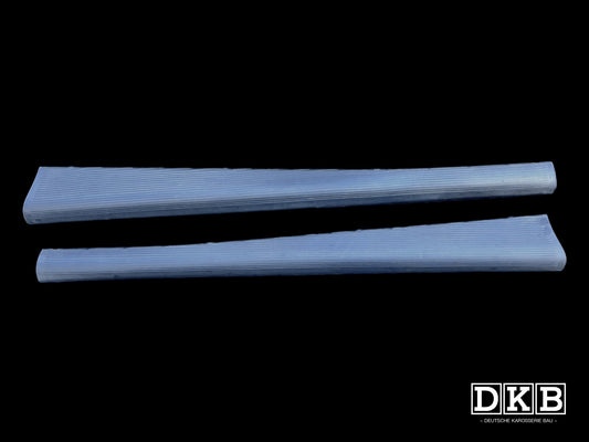 Running Board Set, Deluxe, Beetle, Oval, 1953-57, Mounted