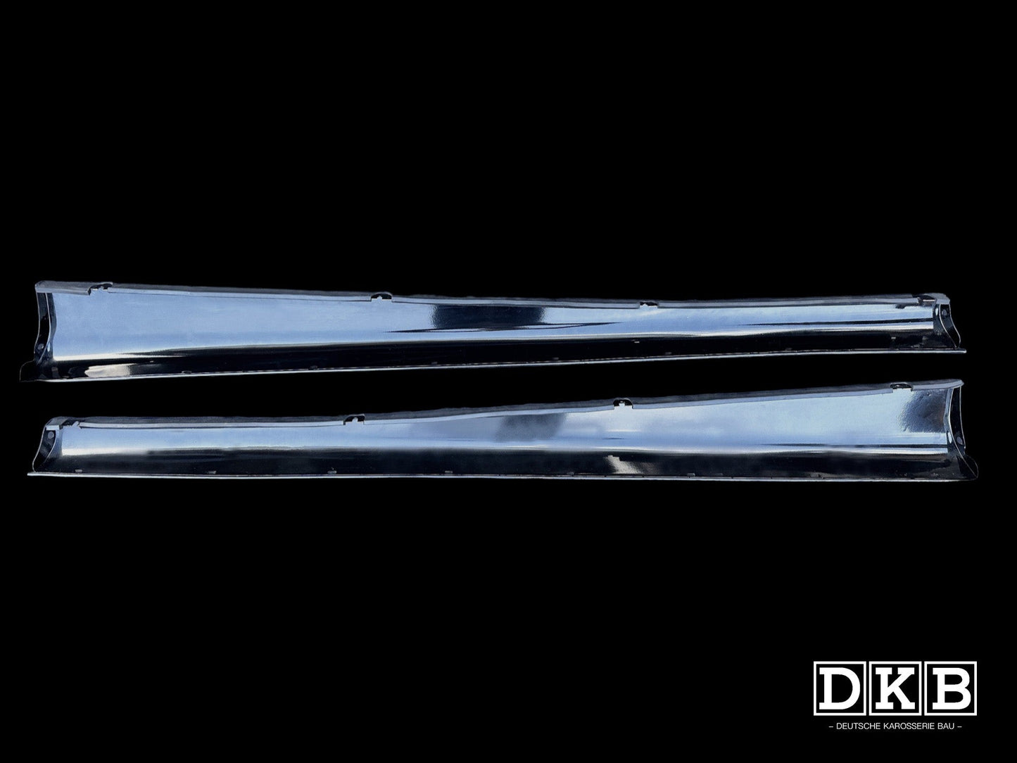 Running Board Set, Standard, Beetle, Oval, 1953-57, Mounted