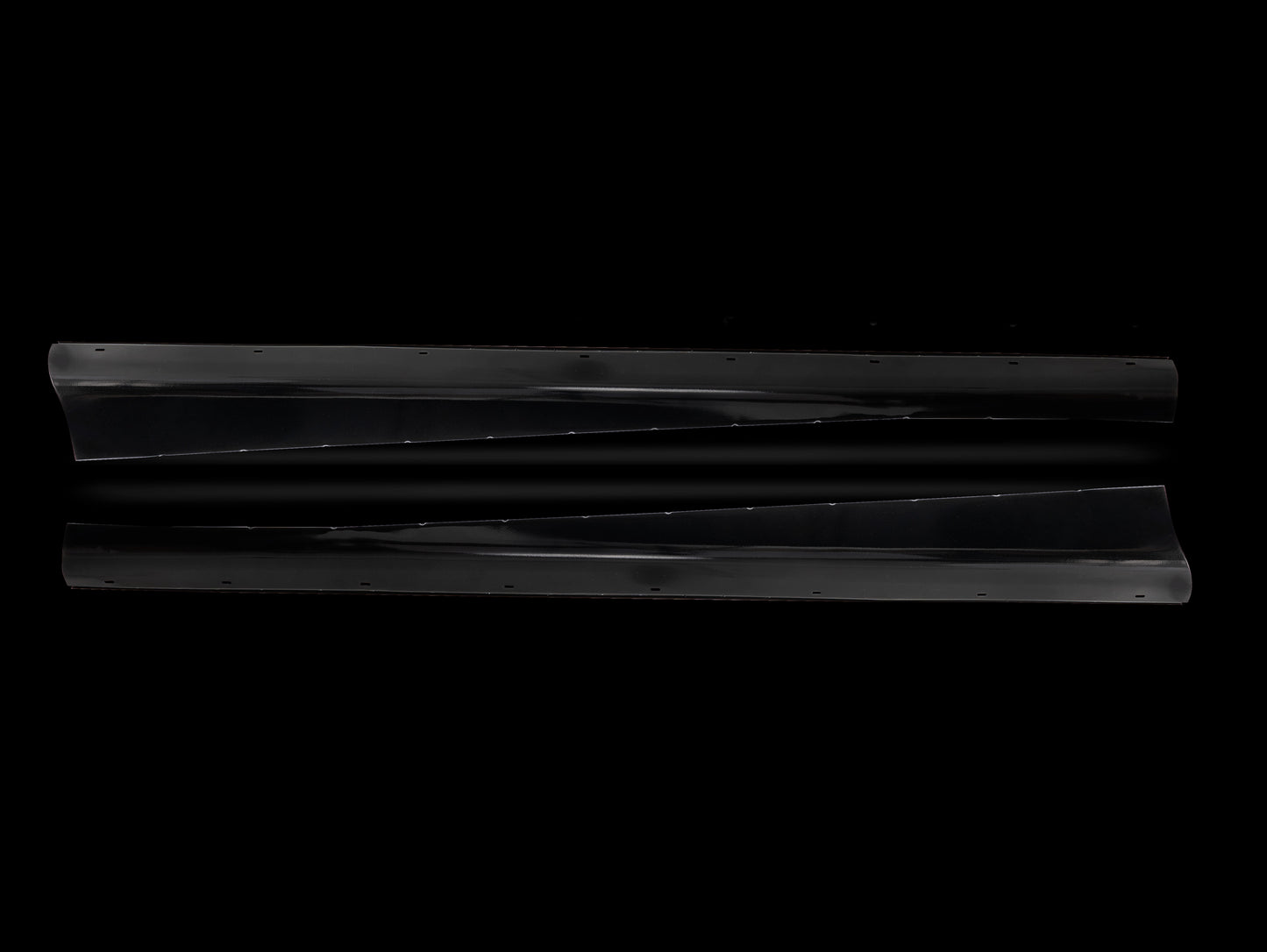 Running Board Set, Deluxe, Beetle, Split, 1951-53, Powder Coated