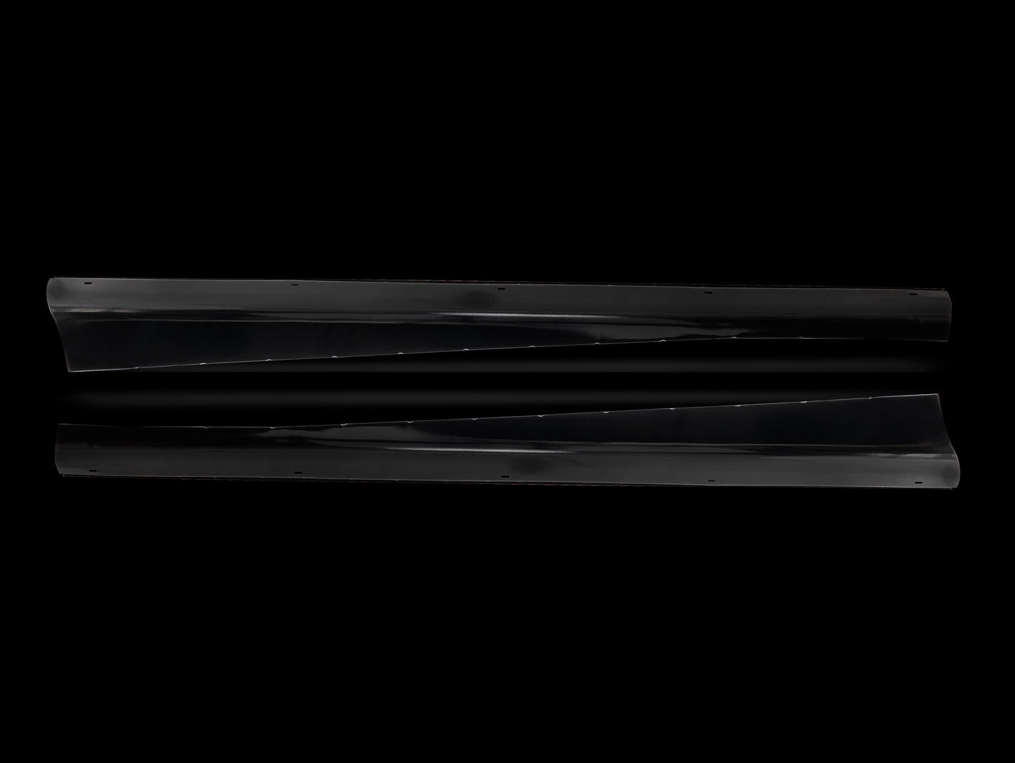 Running Board Set, Deluxe, Beetle, Oval, 1953-57, Powder Coated