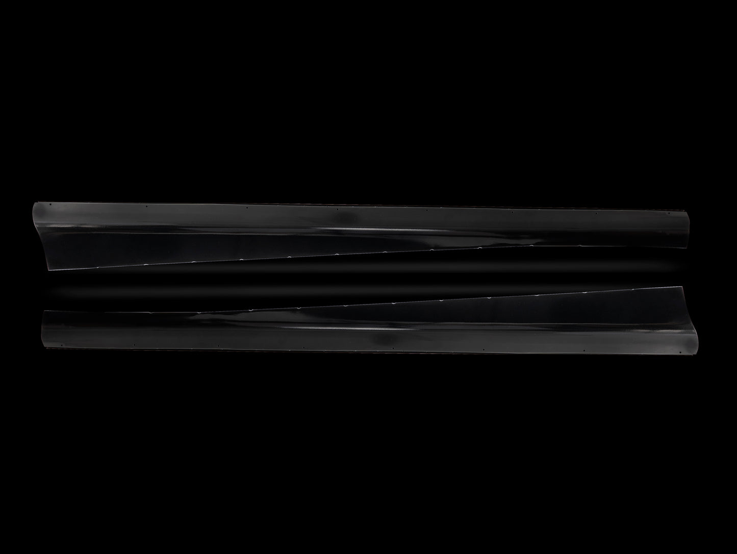 Running Board Set, Deluxe, Beetle, Split, 1949-51, Powder Coated
