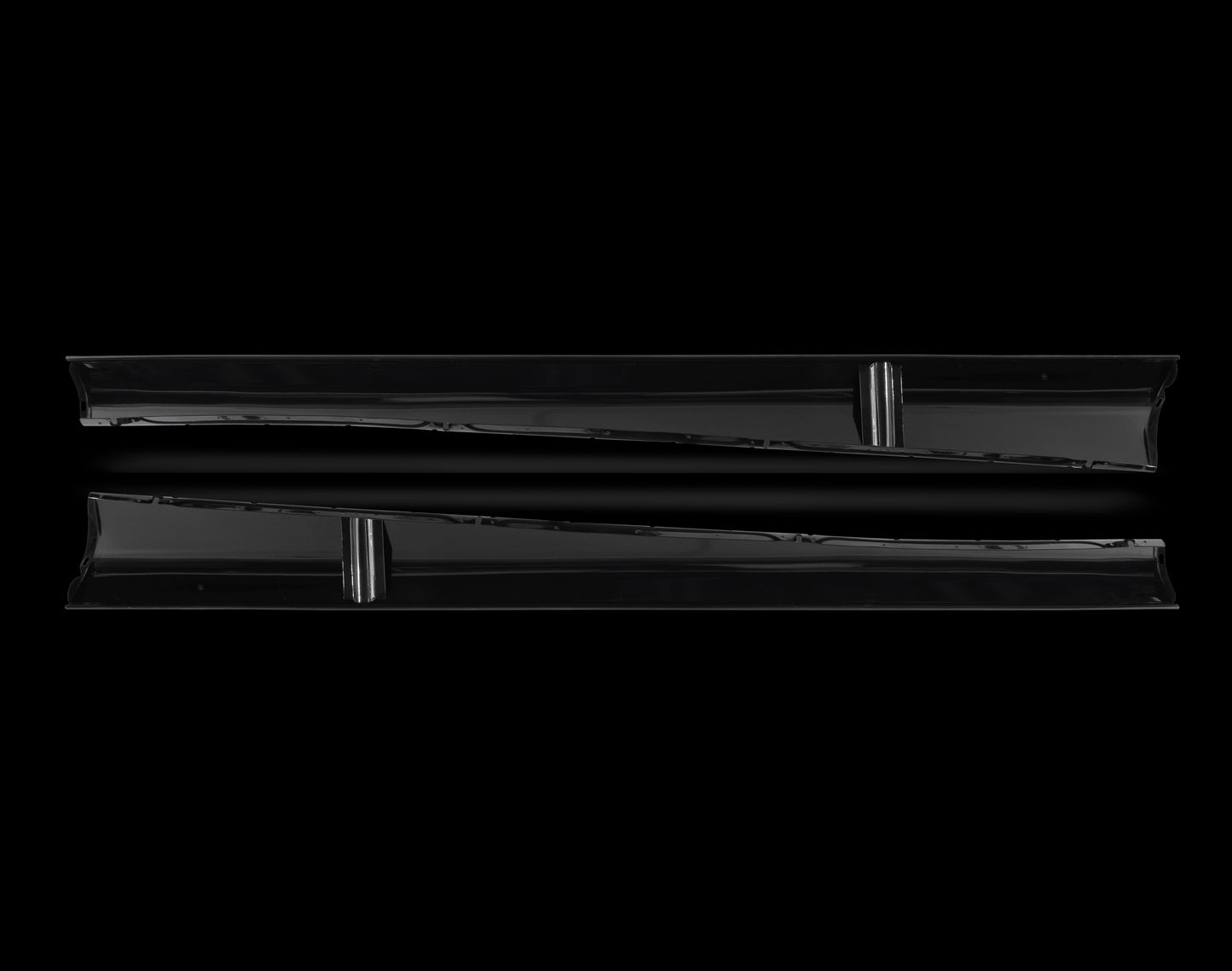 Running Board Set, Standard, Beetle, Split, 1949-53, Powder Coated