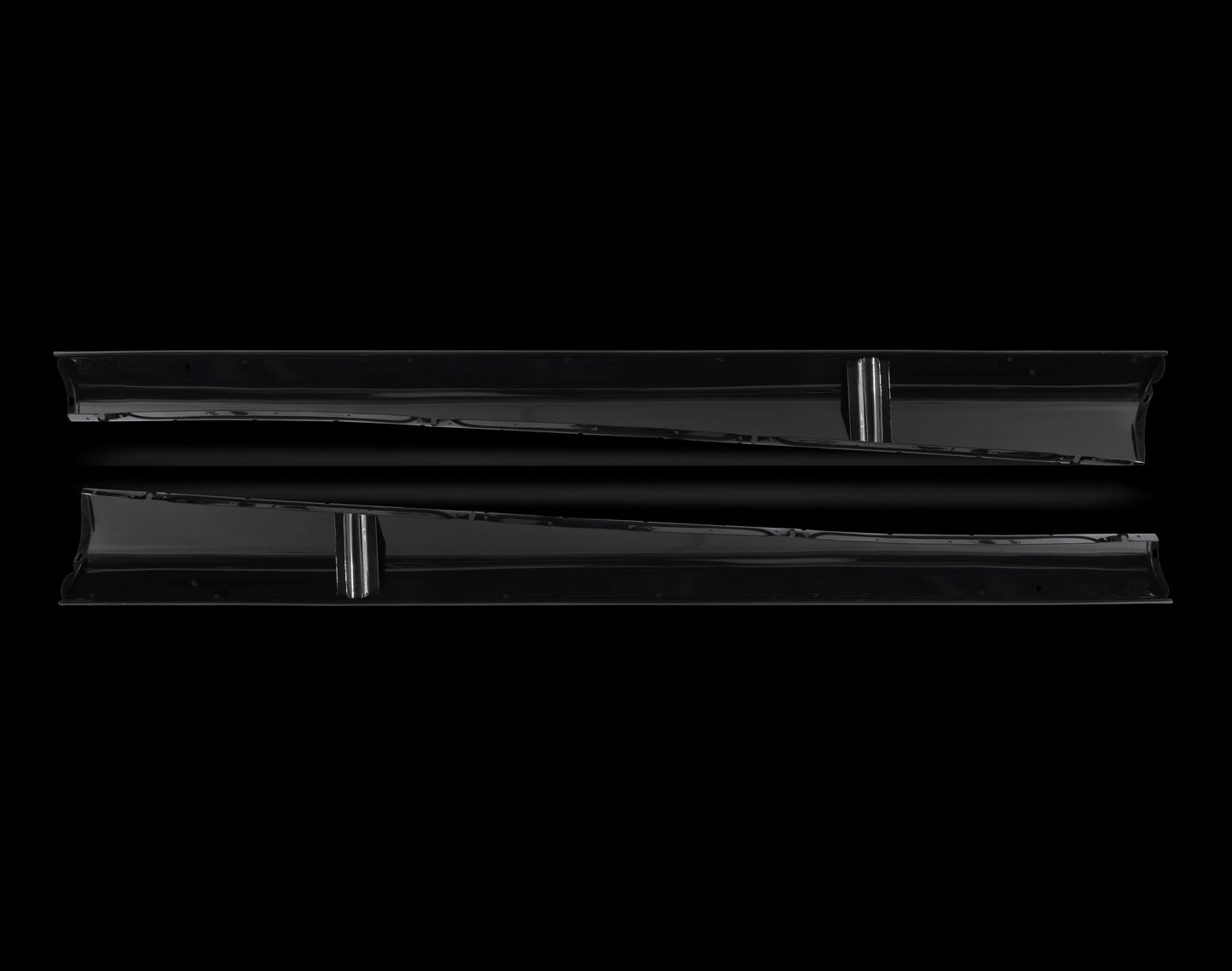 Running Board Set, Deluxe, Beetle, Split, 1949-51, Powder Coated