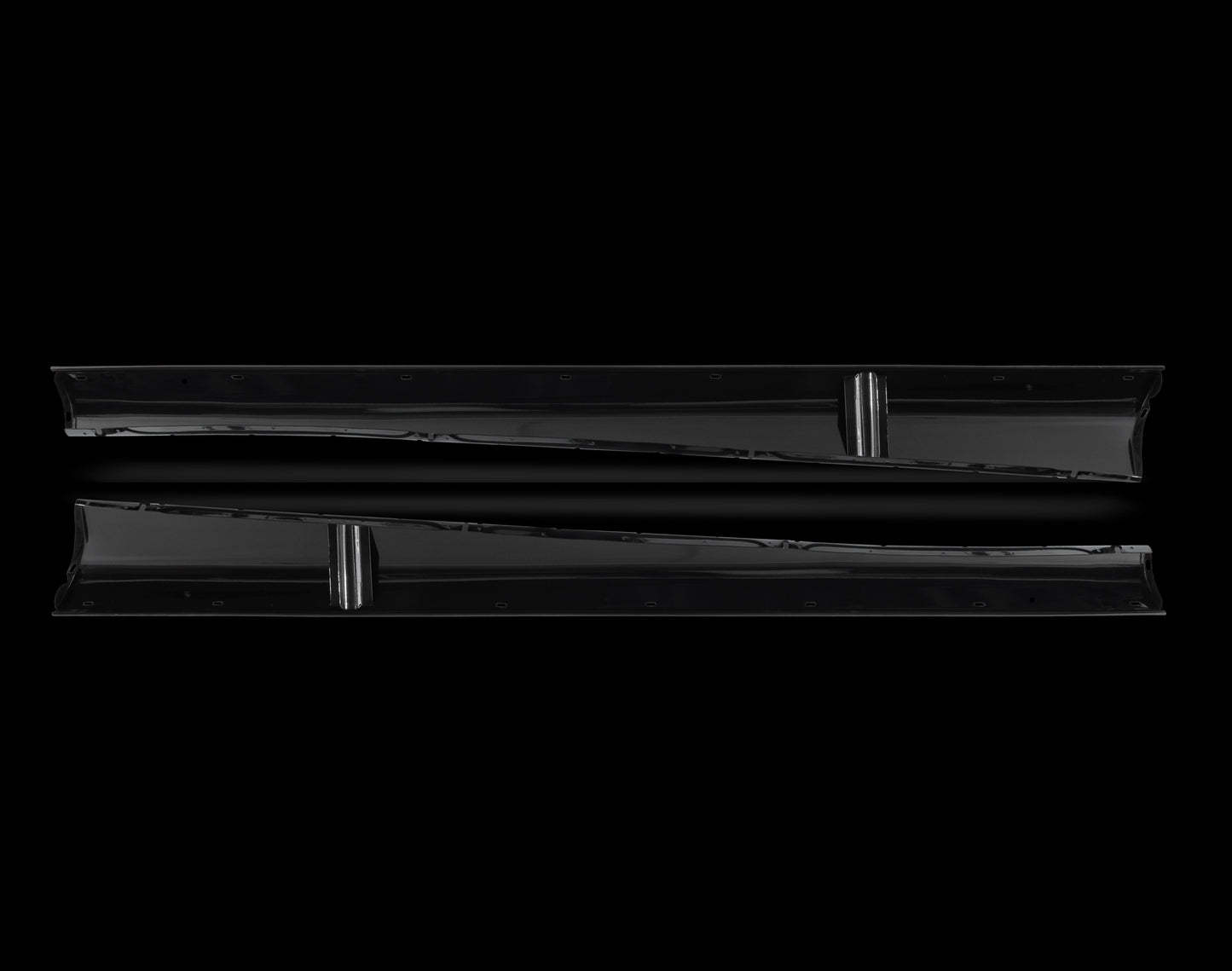 Running Board Set, Deluxe, Beetle, Split, 1951-53, Powder Coated